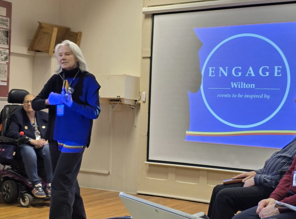 Engage Wilton presenting at the Annual Town Meeting